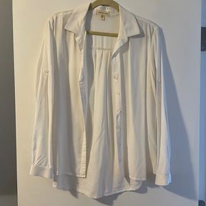 Cloth and stone from Anthropologie button down white shirt